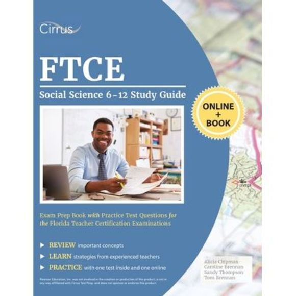 FTCE Social Science 6-12 Study Guide: Exam Prep Book with Practice Test Question - Picture 1 of 1